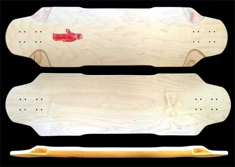 FuncBox Skateboards V2 Brick Longboard Deck