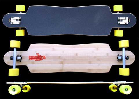 Fun Box Skateboards OG 42 Bamboo DropThrough Longboard